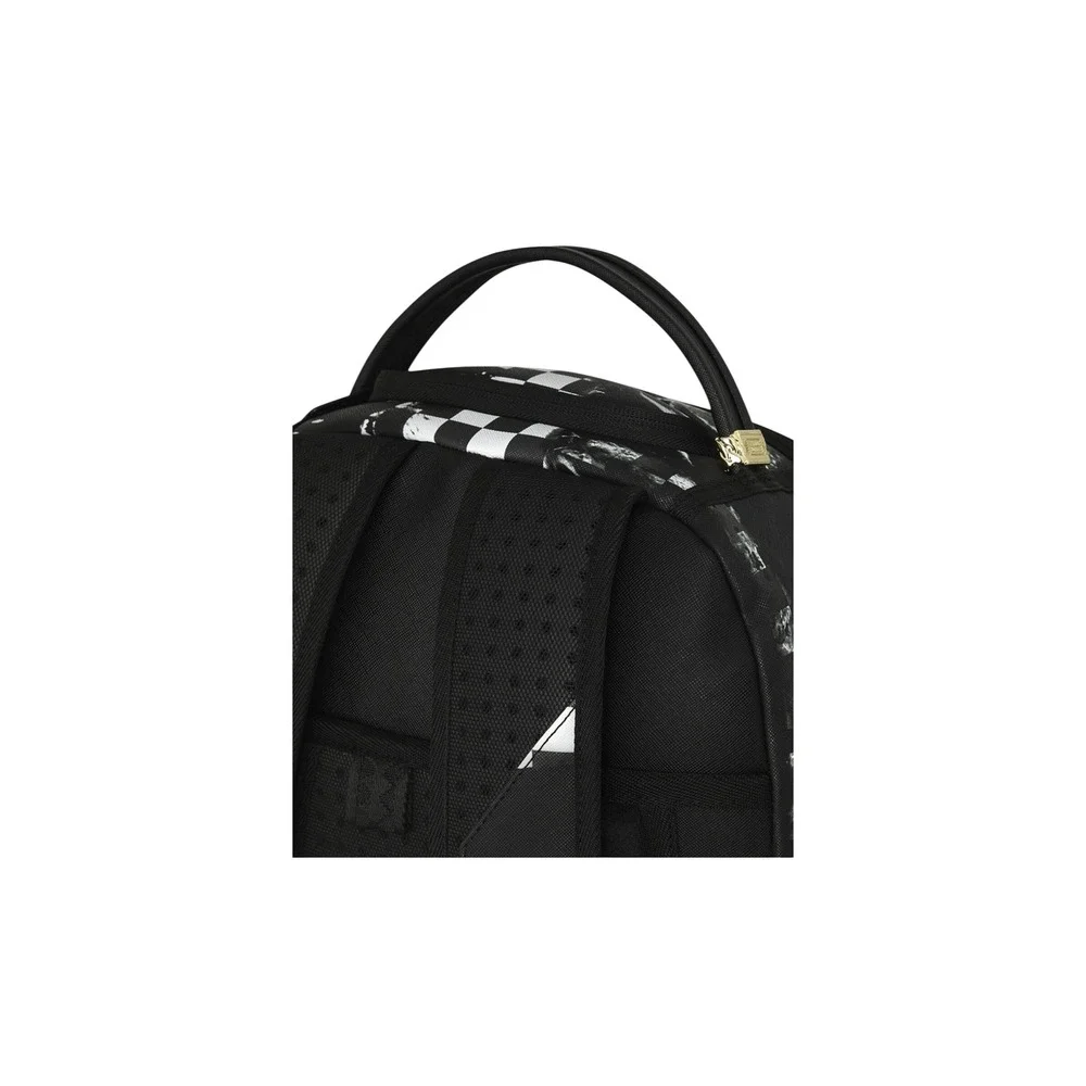 Sprayground Limited Edition Shark Checkered Backpack Black White 910B8677NSZ